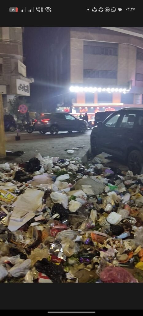 تراكم القمامة أسفل كوبري عمرو بن العاص حي الهرم